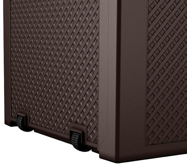 Trädgårdslåda 280 liter - Universal förvaringslåda - Brun