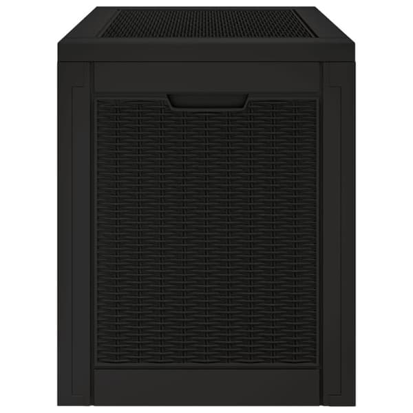 vidaXL opbevaringskasse til haven 55,5x43x53 cm polypropylen sort