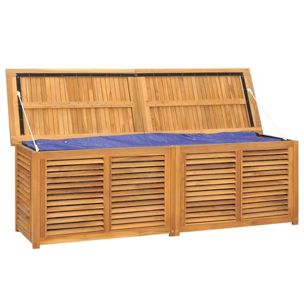 vidaXL Putekasse med pose 175x50x55 cm heltre teak