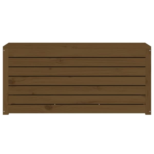 vidaXL havekasse 101x50,5x46,5 cm massivt fyrretræ gyldenbrun