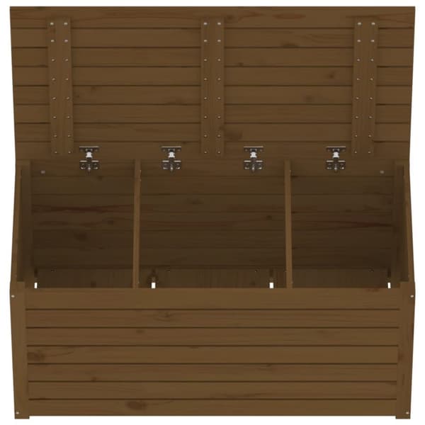 vidaXL havekasse 101x50,5x46,5 cm massivt fyrretræ gyldenbrun