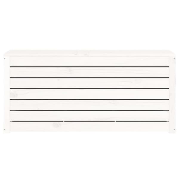 vidaXL Hagekasse hvit 101x50,5x46,5 cm heltre furu