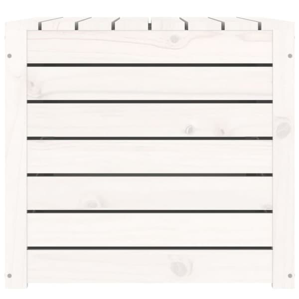 vidaXL Hagekasse hvit 101x50,5x46,5 cm heltre furu