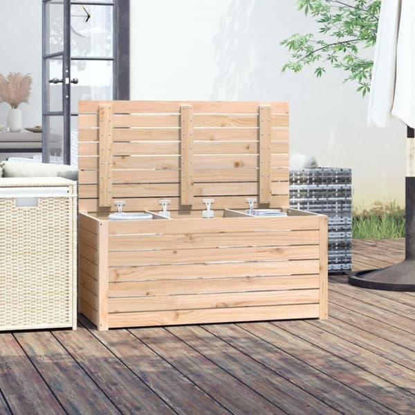 vidaXL havekasse 101x50,5x46,5 cm massivt fyrretræ