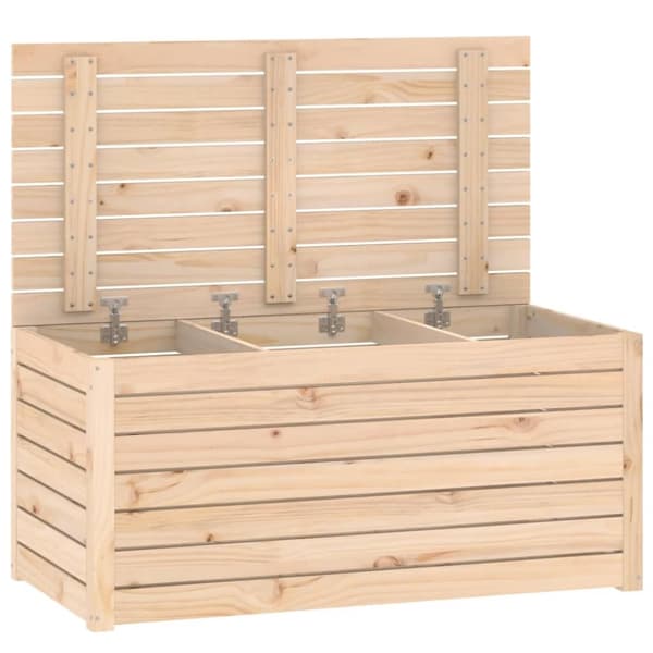 vidaXL havekasse 101x50,5x46,5 cm massivt fyrretræ
