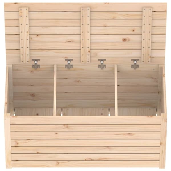 vidaXL havekasse 101x50,5x46,5 cm massivt fyrretræ