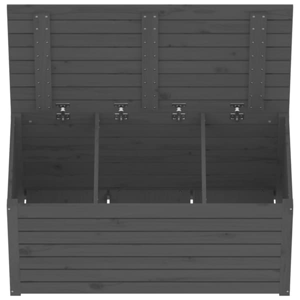 vidaXL Hagekasse grå 101x50,5x46,5 cm heltre furu