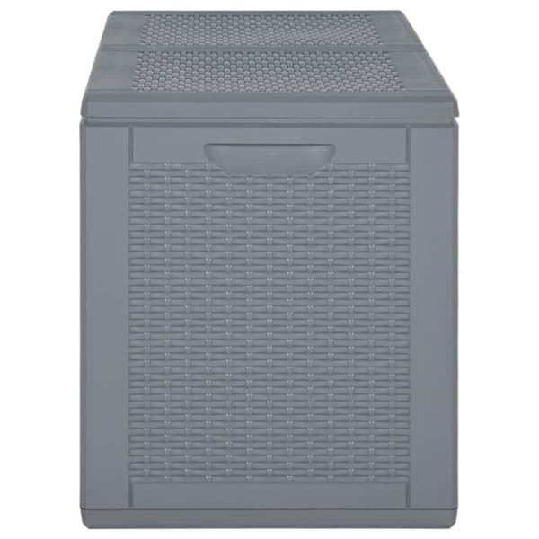 vidaXL Dynbox grå PP rotting 180 l