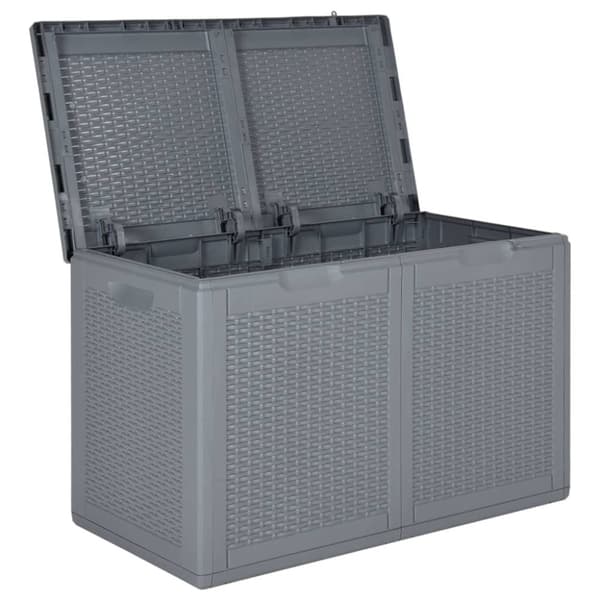 vidaXL Dynbox grå PP rotting 180 l