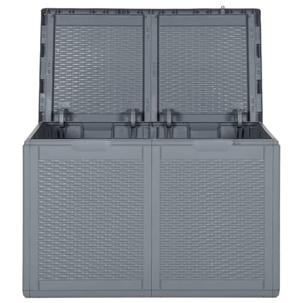 vidaXL Dynbox grå PP rotting 180 l