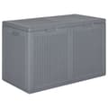 Miniatyrbild 1 av 8: vidaXL Dynbox grå PP rotting 180 l