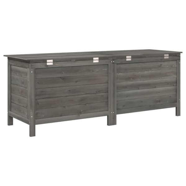 vidaXL udendørs opbevaringsboks 150x50x56,5 cm massivt gran antracit