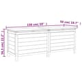 Miniatyrbilde 8 av 8: vidaXL Putekasse antrasitt 150x50x56,5 cm heltre gran