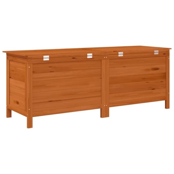vidaXL Putekasse brun 150x50x56,5 cm heltre gran