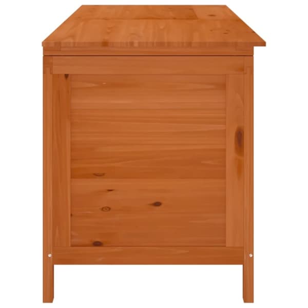 vidaXL Ulkosäilytyslaatikko ruskea 150x50x56,5 cm täysi kuusi