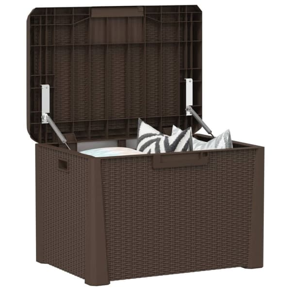 vidaXL Putekasse brun 125 L PP