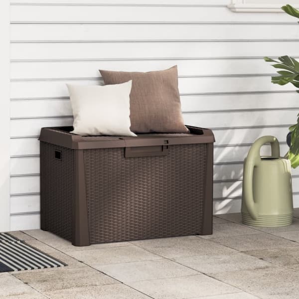 vidaXL Putekasse brun 125 L PP