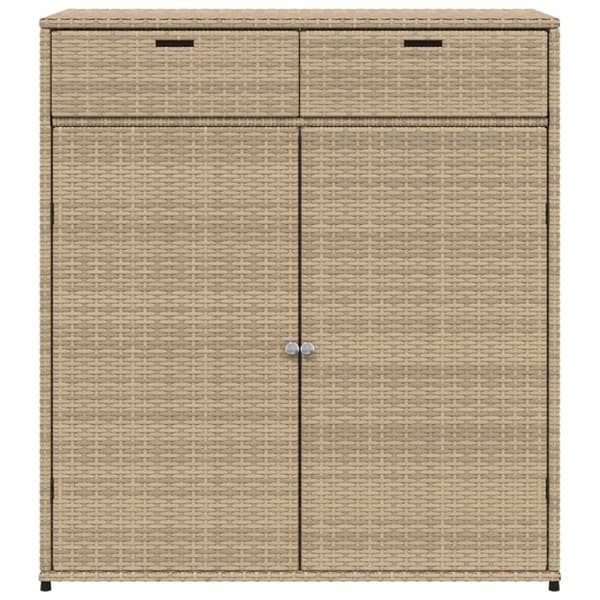 vidaXL Putekasse beige 105x55x113 cm polyrotting