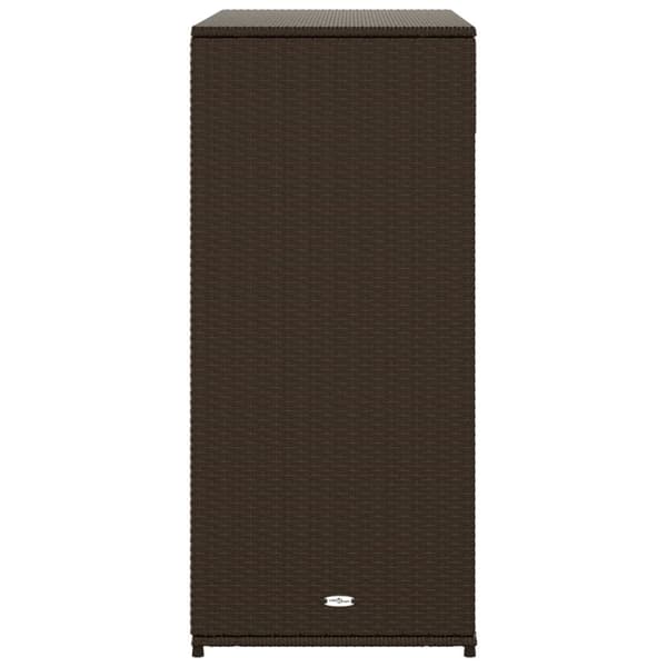 vidaXL Trädgårdsskåp brun 105x55x113 cm konstrotting