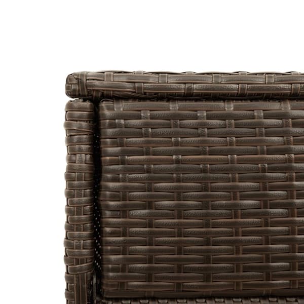 vidaXL Trädgårdsskåp brun 105x55x113 cm konstrotting