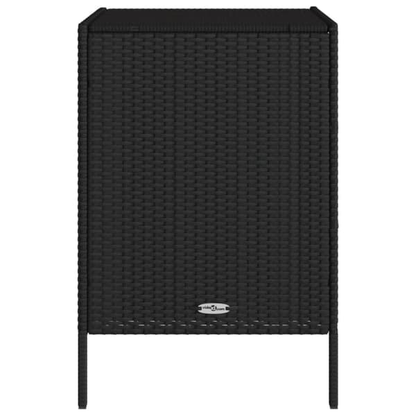 vidaXL opbevaringsskab til haven 55x59x80 cm polyrattan sort