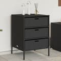 Miniatyrbillede 11 af 11: vidaXL opbevaringsskab til haven 55x59x80 cm polyrattan sort