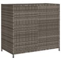 Pikkukuva 8 / 11: vidaXL Puutarhan säilytyskaappi harmaa 83x45x76 cm polyrottinki
