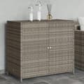 Pikkukuva 11 / 11: vidaXL Puutarhan säilytyskaappi harmaa 83x45x76 cm polyrottinki