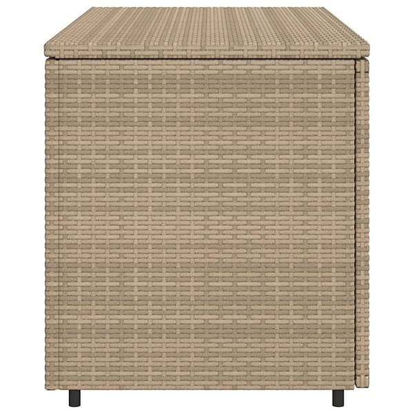 vidaXL Trädgårdsskåp beige 110x55x60,5 cm konstrotting