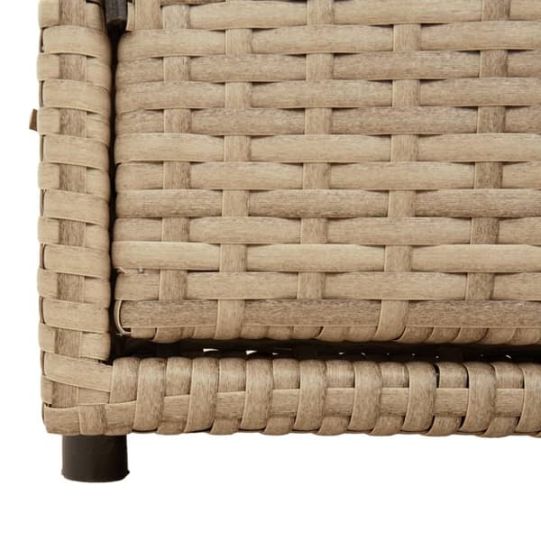 vidaXL Trädgårdsskåp beige 110x55x60,5 cm konstrotting