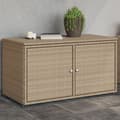 Miniatyrbild 11 av 11: vidaXL Trädgårdsskåp beige 110x55x60,5 cm konstrotting