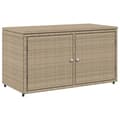 Miniatyrbild 1 av 11: vidaXL Trädgårdsskåp beige 110x55x60,5 cm konstrotting