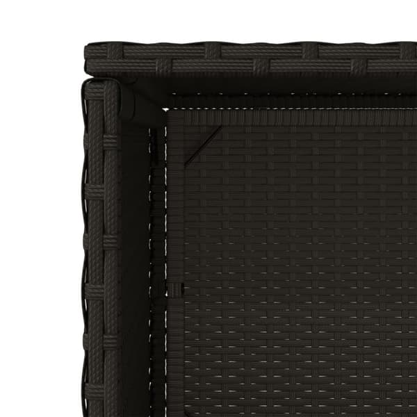 vidaXL opbevaringsskab til haven 50x55x115 cm polyrattan sort