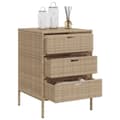 Miniatyrbilde 4 av 11: vidaXL Putekasse beige 55x59x80 cm polyrotting