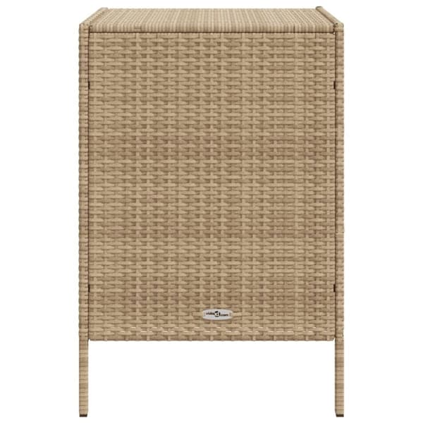 vidaXL Putekasse beige 55x59x80 cm polyrotting