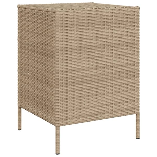 vidaXL Putekasse beige 55x59x80 cm polyrotting