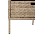 Miniatyrbilde 9 av 11: vidaXL Putekasse beige 55x59x80 cm polyrotting