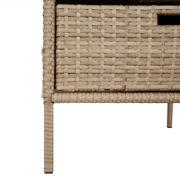 vidaXL Putekasse beige 55x59x80 cm polyrotting
