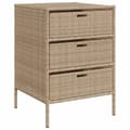 Pikkukuva 1 / 11: vidaXL Puutarhan säilytyskaappi beige 55x59x80 cm polyrottinki