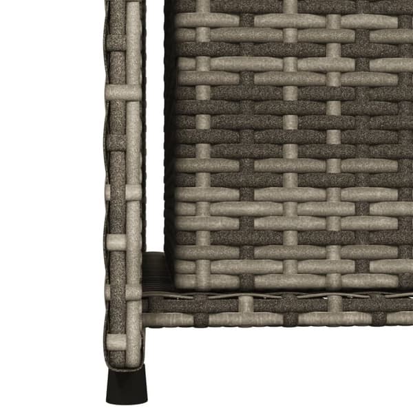 vidaXL Puutarhan säilytyskaappi harmaa 50x55x115 cm polyrottinki