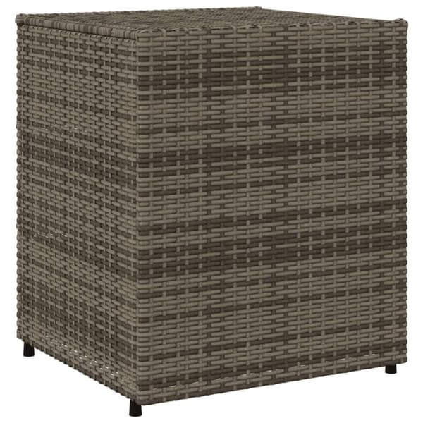 vidaXL Puutarhan säilytyskaappi harmaa 55x59x69 cm polyrottinki