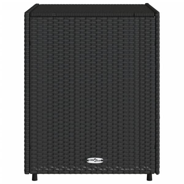 vidaXL Putekasse svart 55x59x69 cm polyrotting