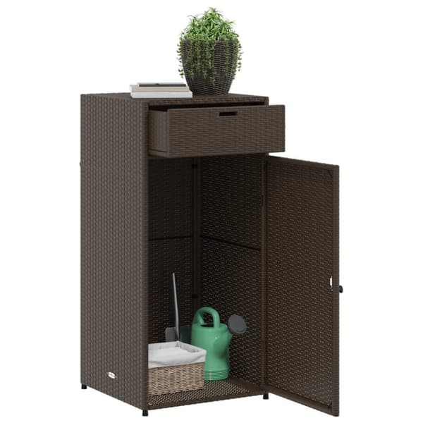 vidaXL Putekasse brun 55x55x111 cm polyrotting