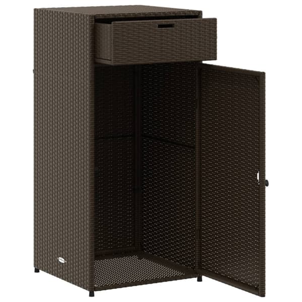 vidaXL Putekasse brun 55x55x111 cm polyrotting