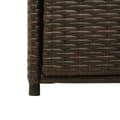 Miniatyrbilde 9 av 11: vidaXL Putekasse brun 55x55x111 cm polyrotting