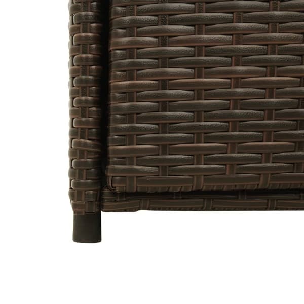 vidaXL Putekasse brun 55x55x111 cm polyrotting