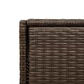 Miniatyrbilde 10 av 11: vidaXL Putekasse brun 55x55x111 cm polyrotting