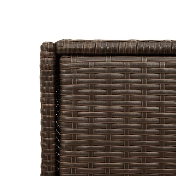 vidaXL Putekasse brun 55x55x111 cm polyrotting