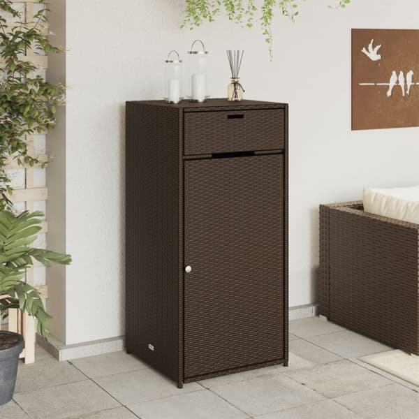 vidaXL Putekasse brun 55x55x111 cm polyrotting