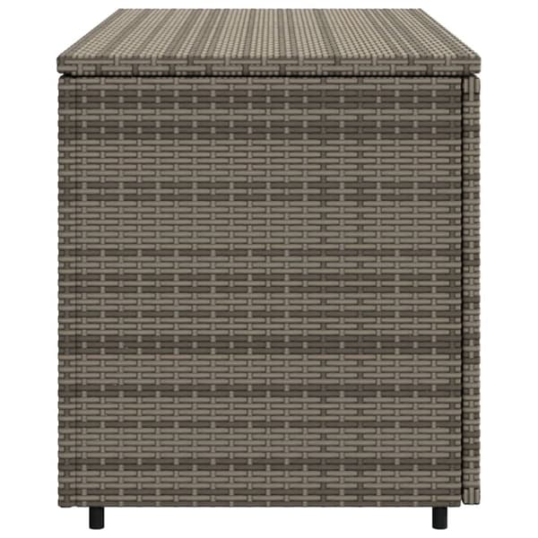 vidaXL opbevaringsskab til haven 110x55x60,5 cm polyrattan grå